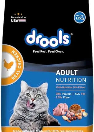 Drools Adult Dry Cat Food, Real Chicken Flavour